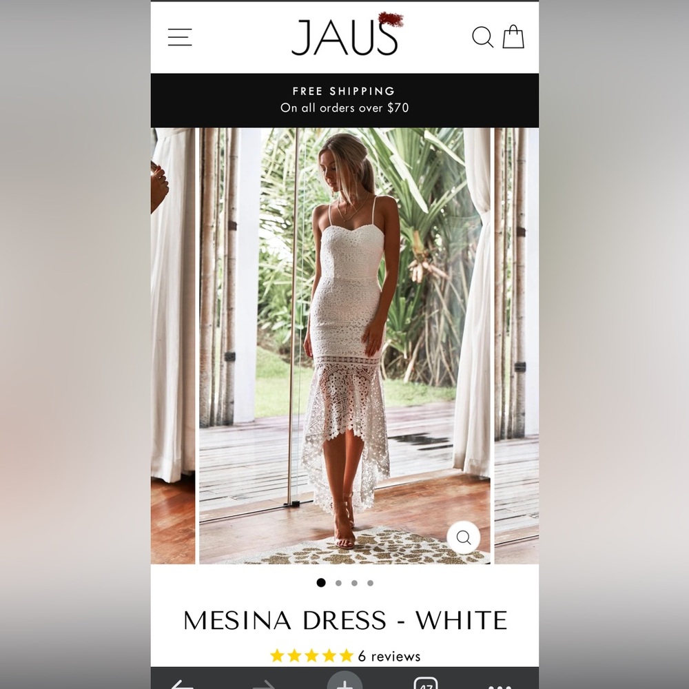 Mesina Dress, like new worn once, bridal shower/welcome event dress